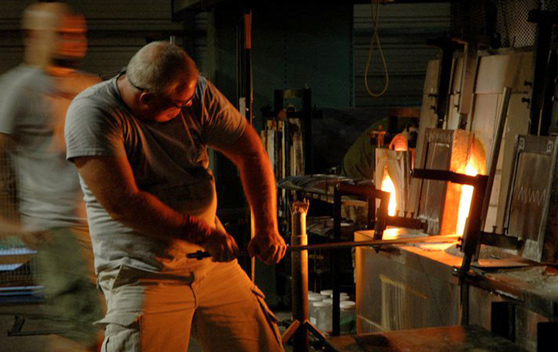 Michael Moran; Hot Glass Blowing